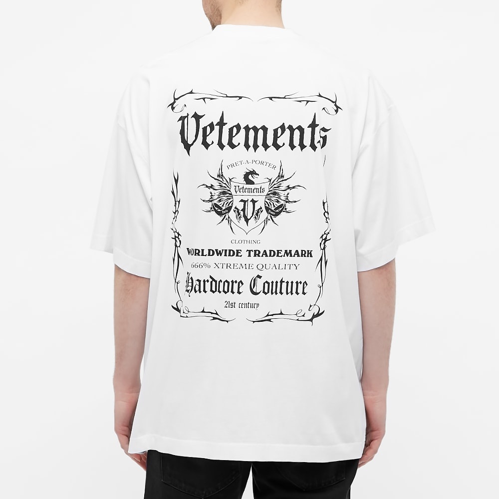 VETEMENTS Black Label Oversized Tee - 6