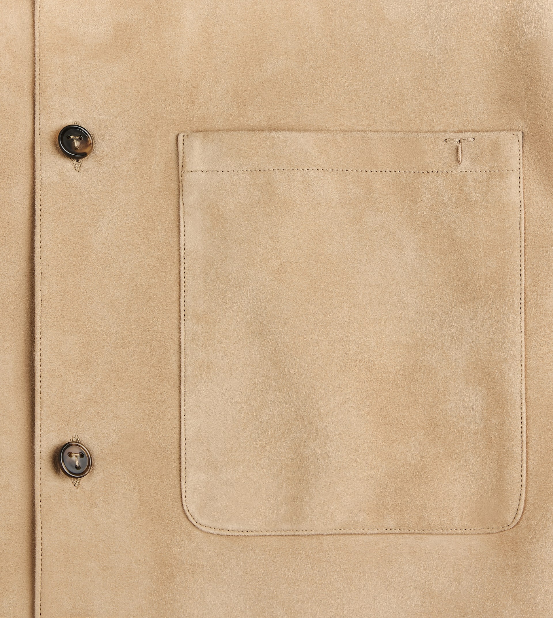 PASHMY SHIRT JACKET IN SUEDE - BEIGE - 8