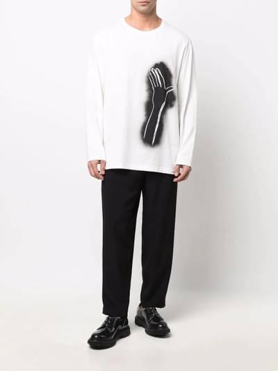 Yohji Yamamoto sketch-style print T-shirt outlook