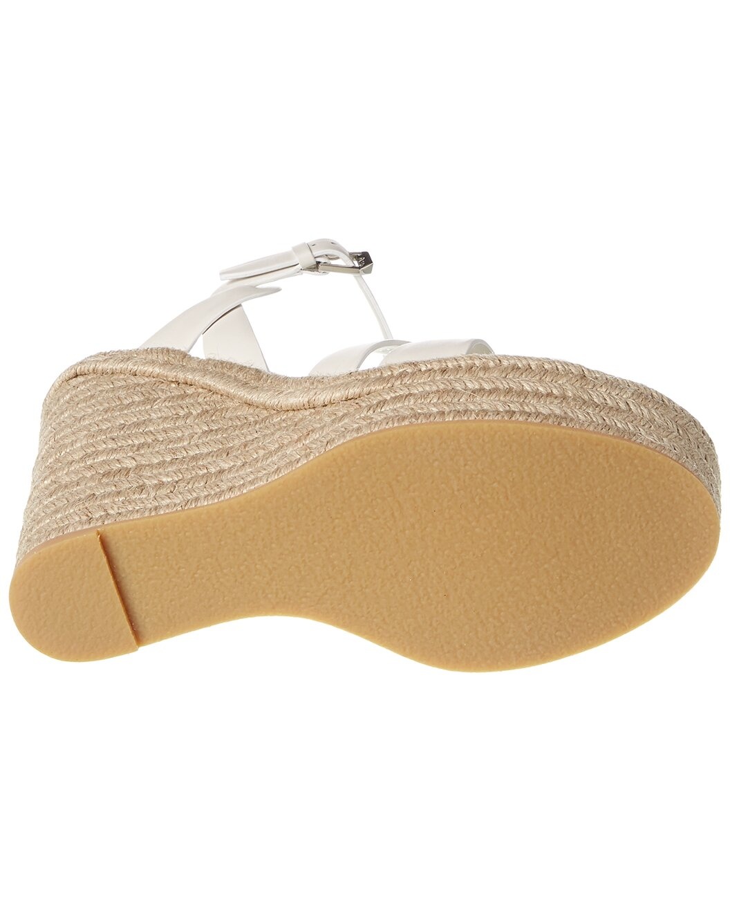 Saint Laurent Tribute 85 Leather Espadrille Wedge Sandal - 4