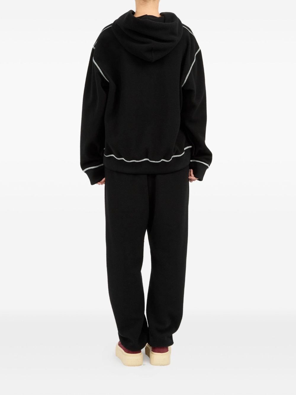 logo-embroidered hoodie - 4