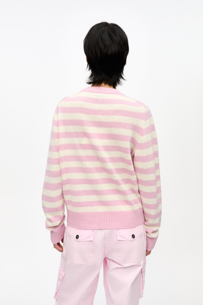 STRIPED GRAPHIC WOOL BUNNY SWEATER 4