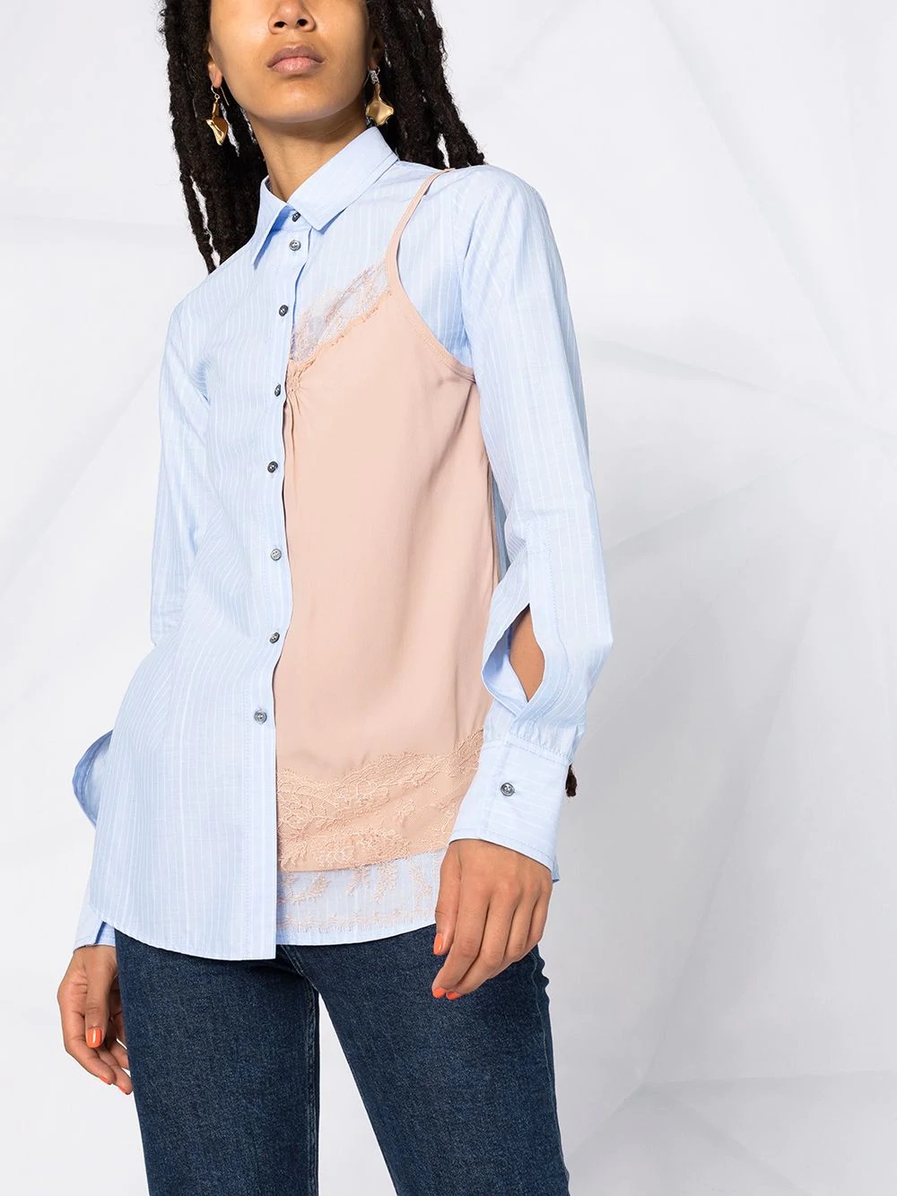 asymmetric design shirt - 3