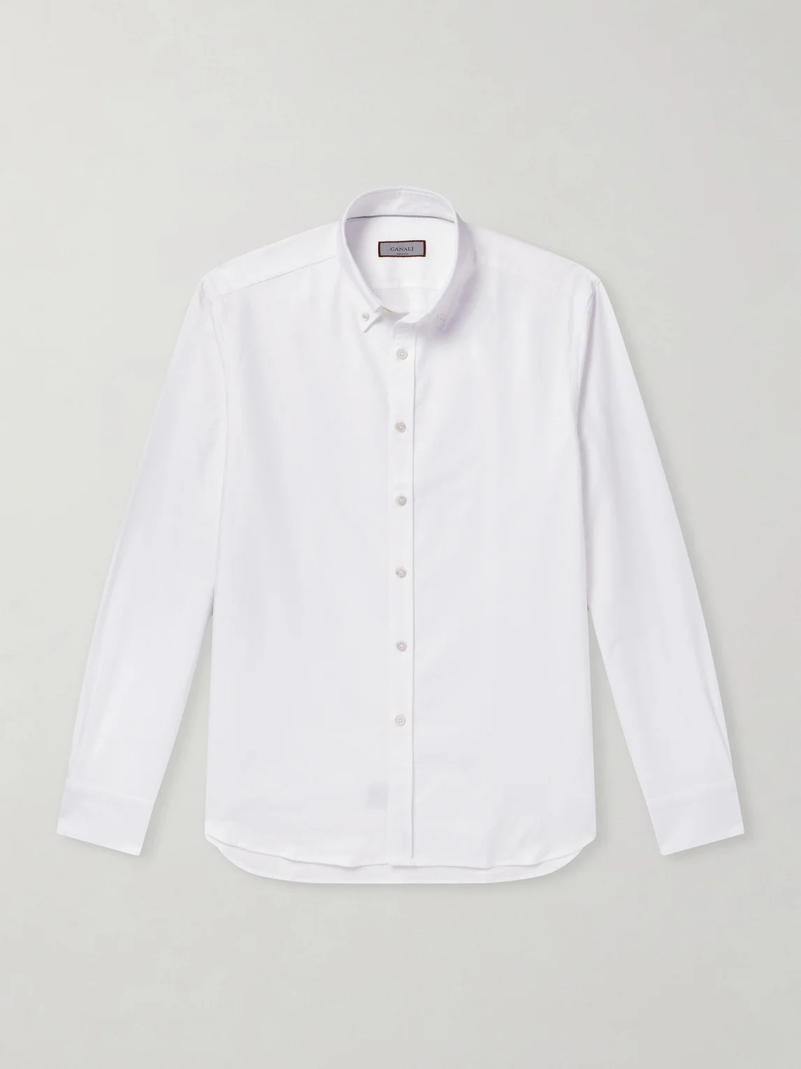 Button-Down Collar Cotton-Poplin Shirt - 1
