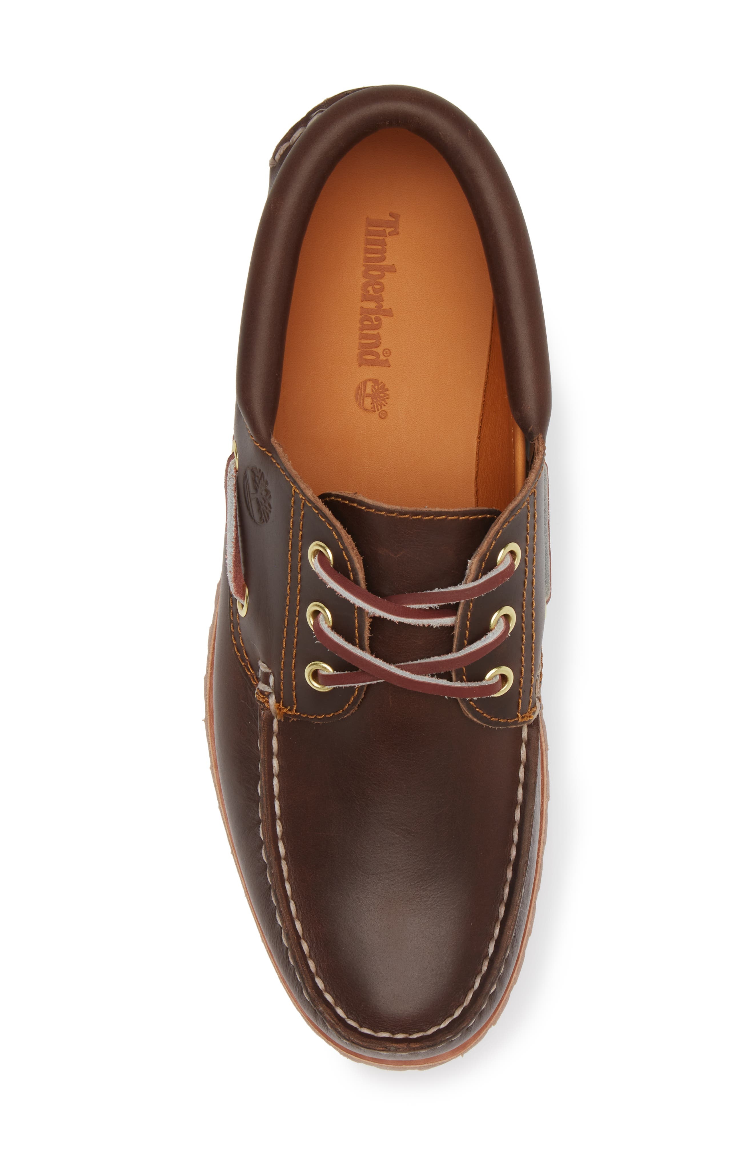 Timberland Authentic 3-Eye Lug Boat Shoe in Brown at Nordstrom - 5