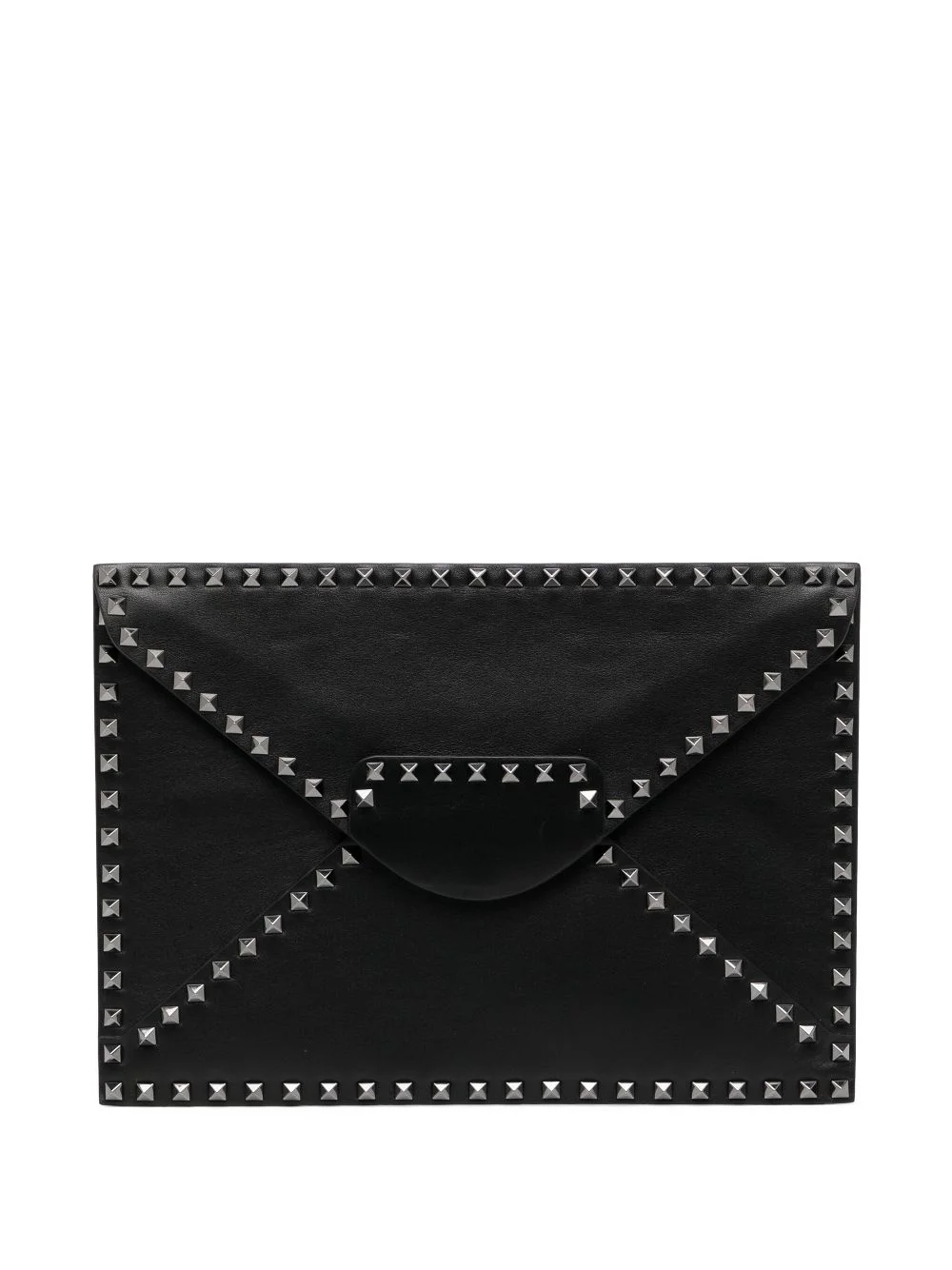 crystal embellishment clutch bag - 1
