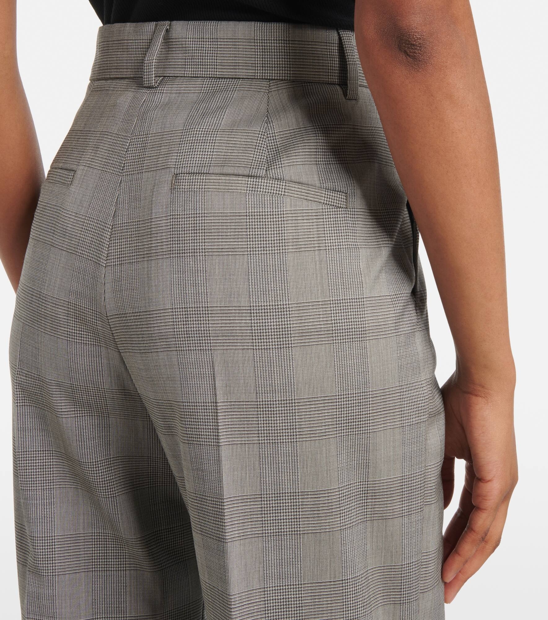 Wool-blend wide-leg pants - 6