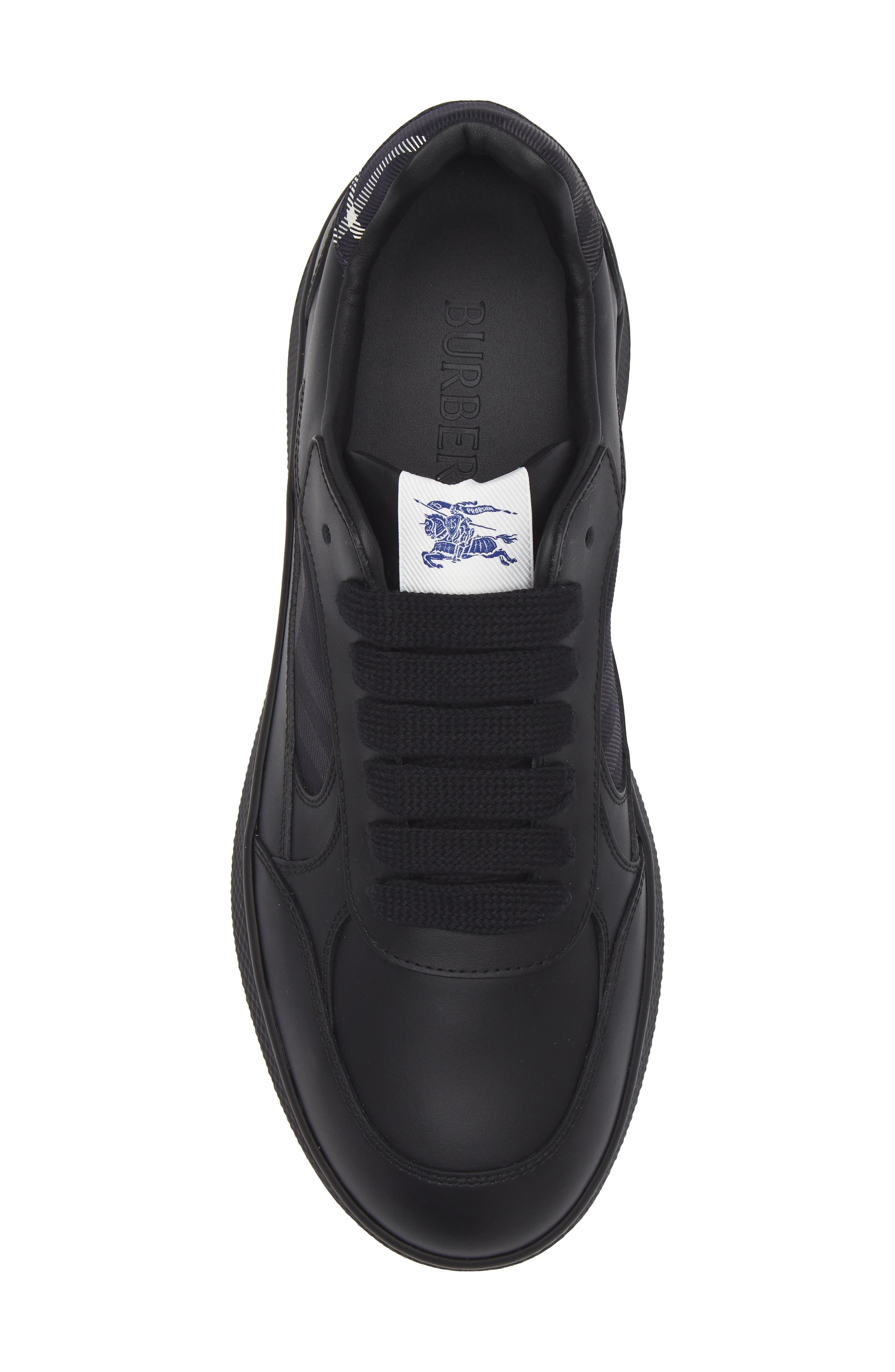 burberry Terrace Check Sneaker in Black/Storm Blue Che at Nordstrom - 5