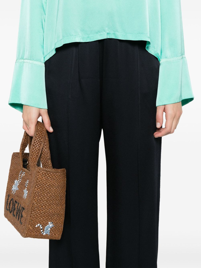 satin straight-leg trousers 5