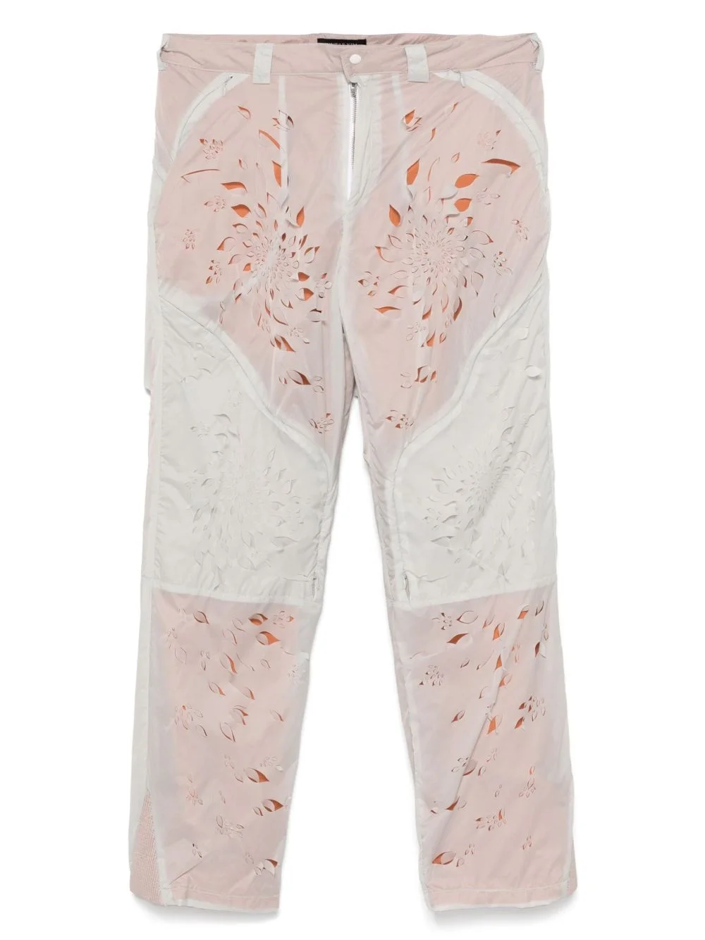 lasered-petals trousers - 1