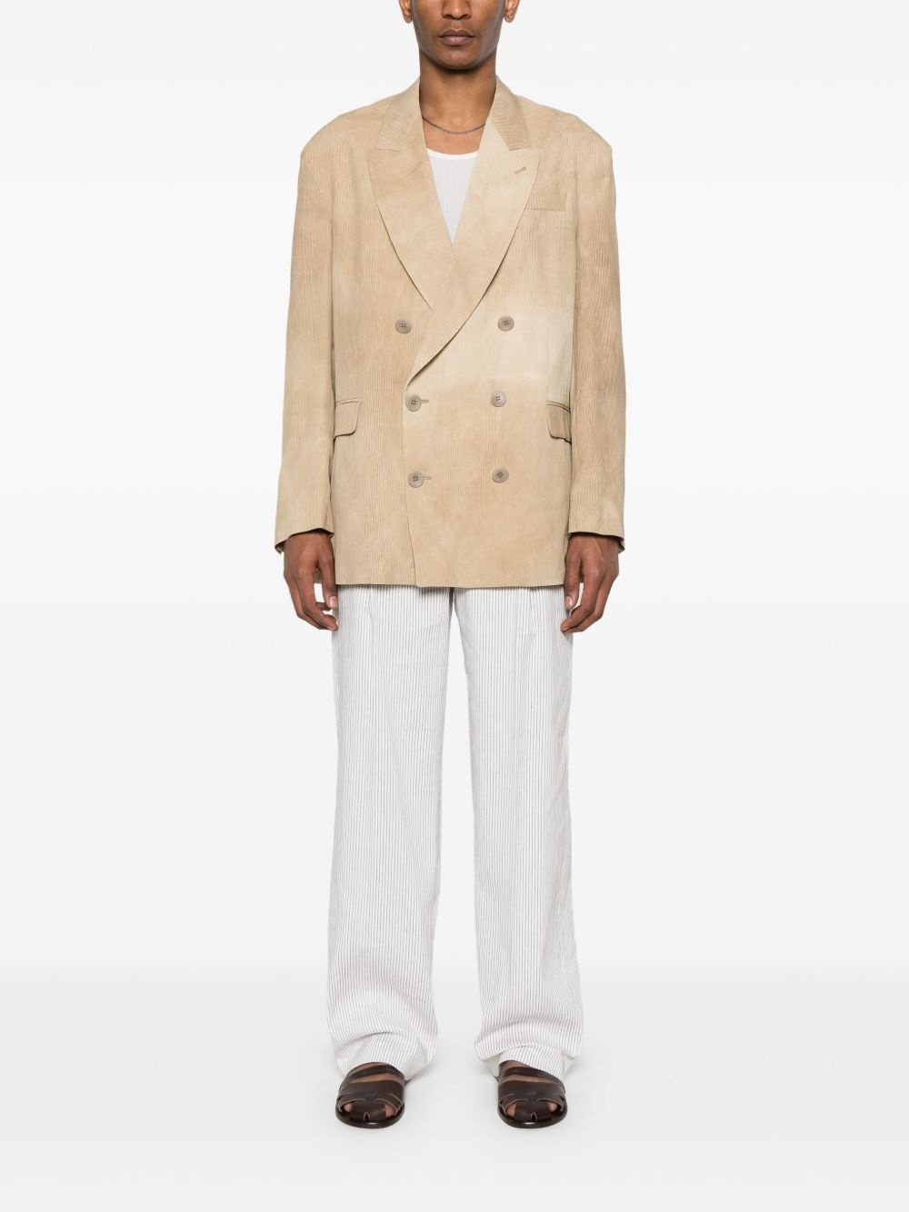 ribbed blazer - 2