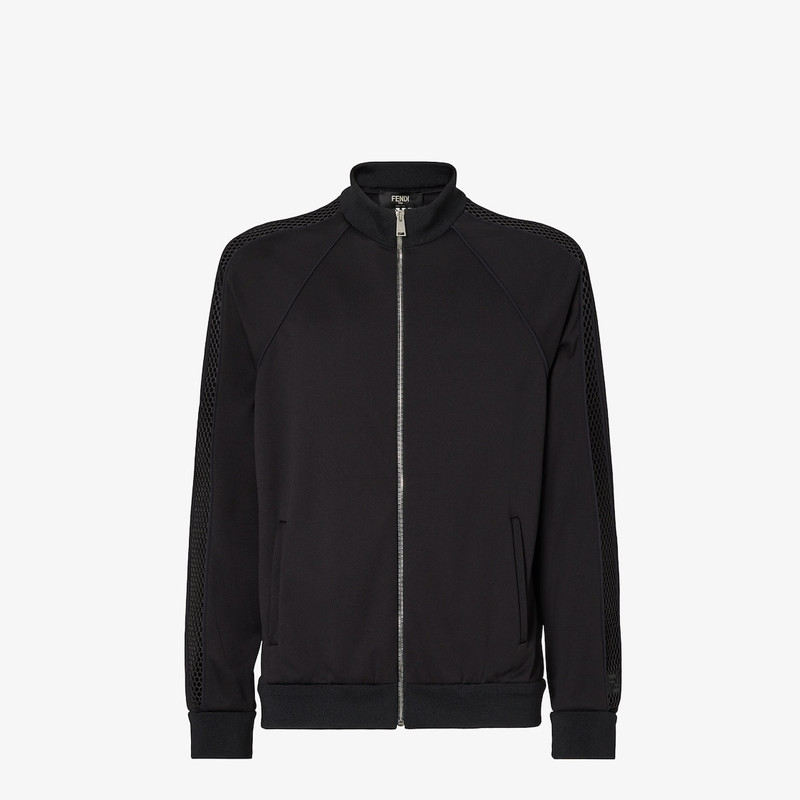Sweatshirt Black technical cotton sweatshirt 1