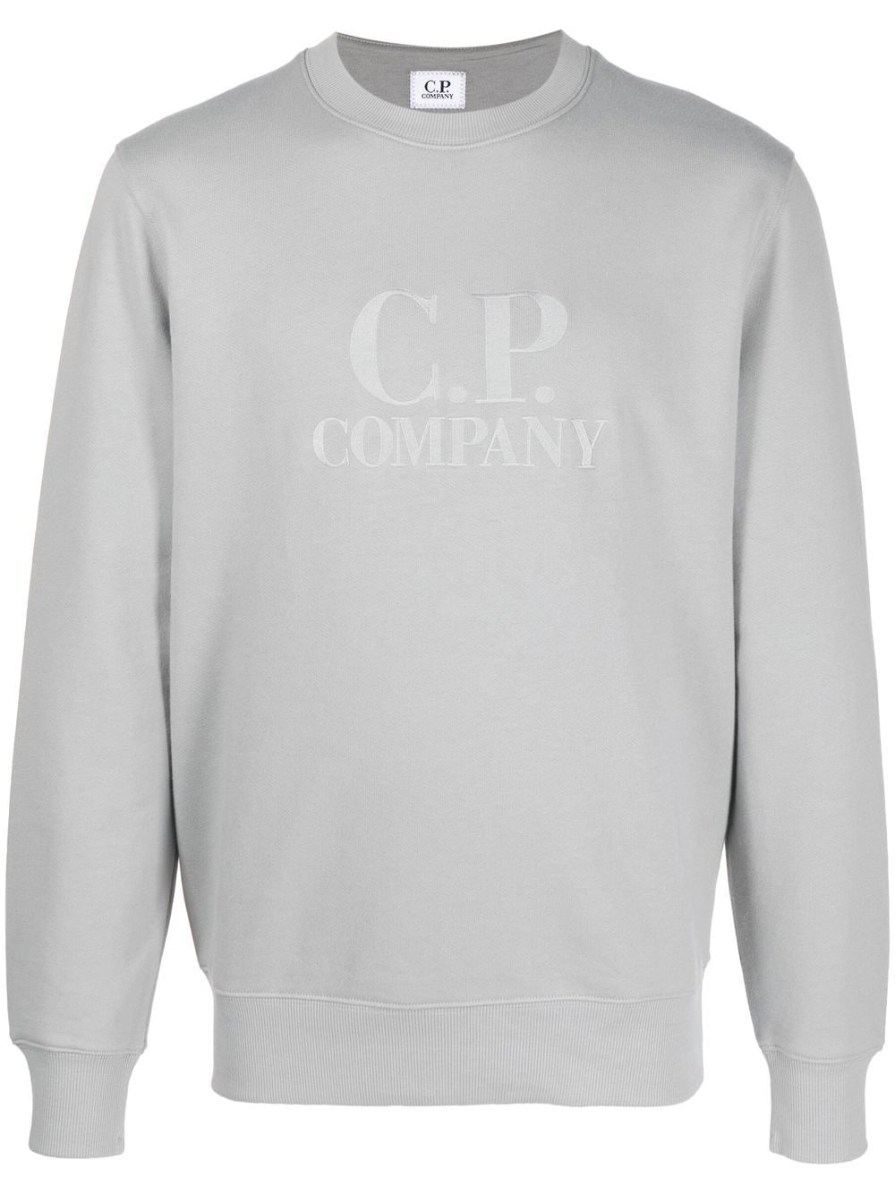 logo-print cotton sweatshirt - 1