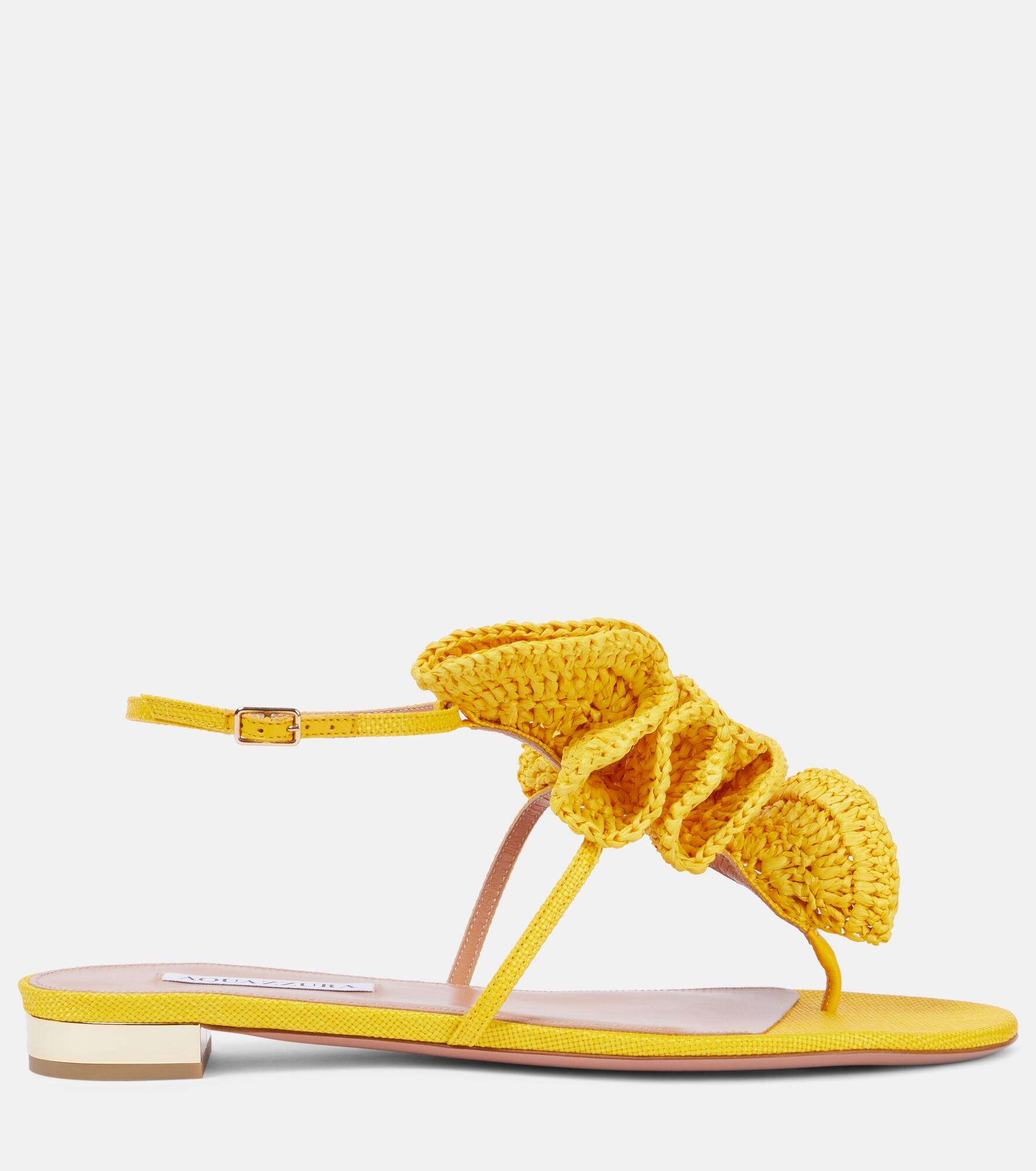 Noches Tropicales raffia flats - 4