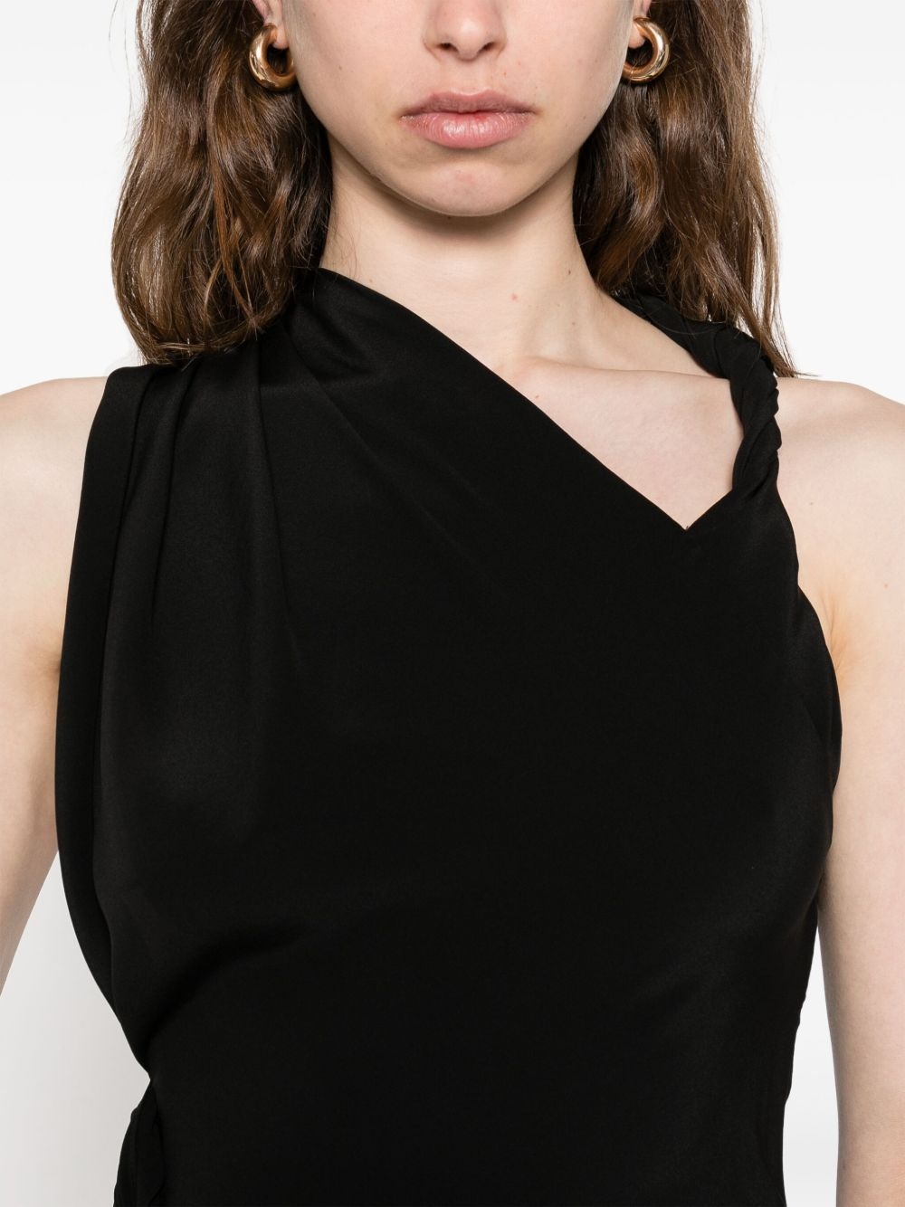 asymmetric silk dress - 5