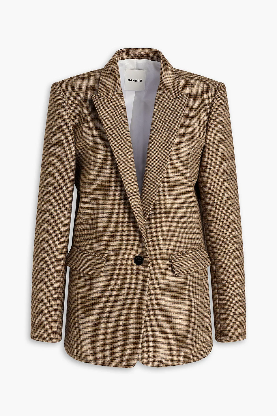 Houndstooth tweed blazer - 1
