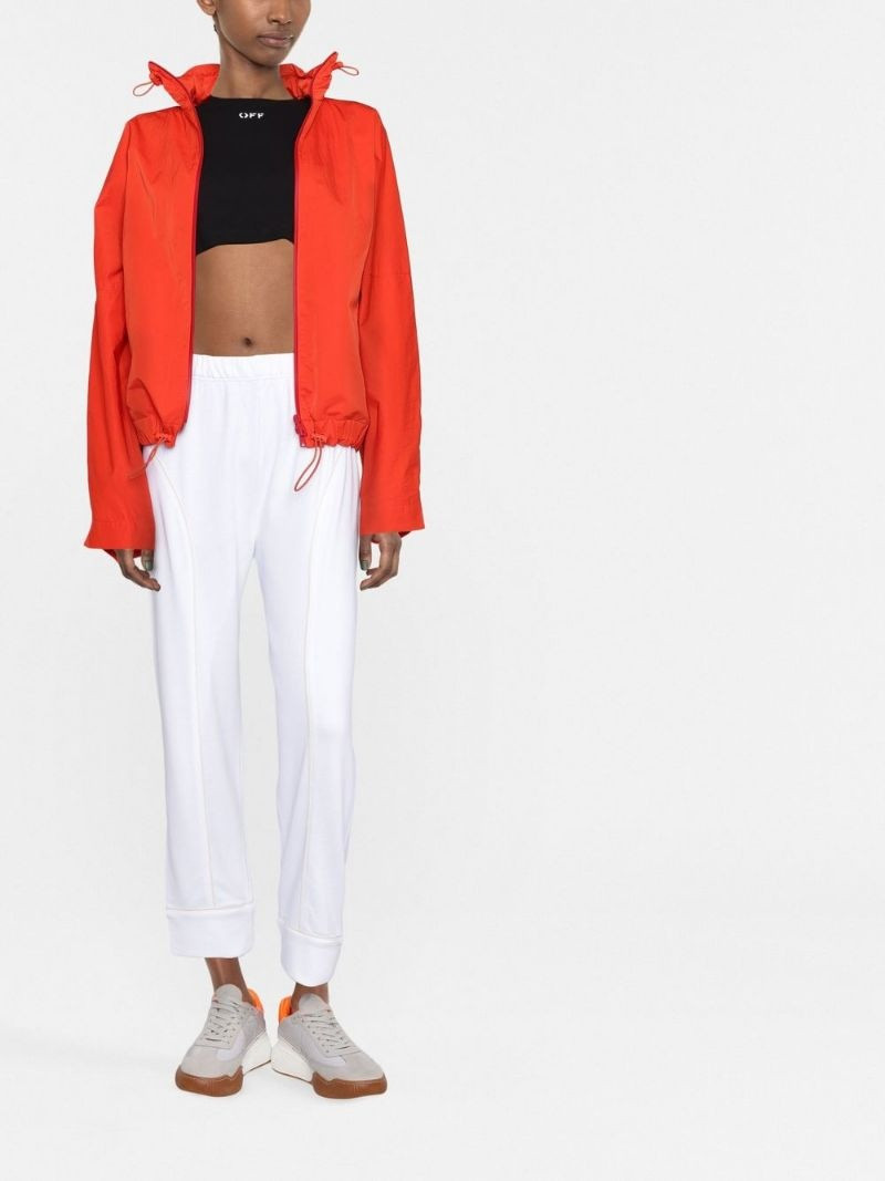 Stella McCartney elasticated-waist zip-up track pants outlook