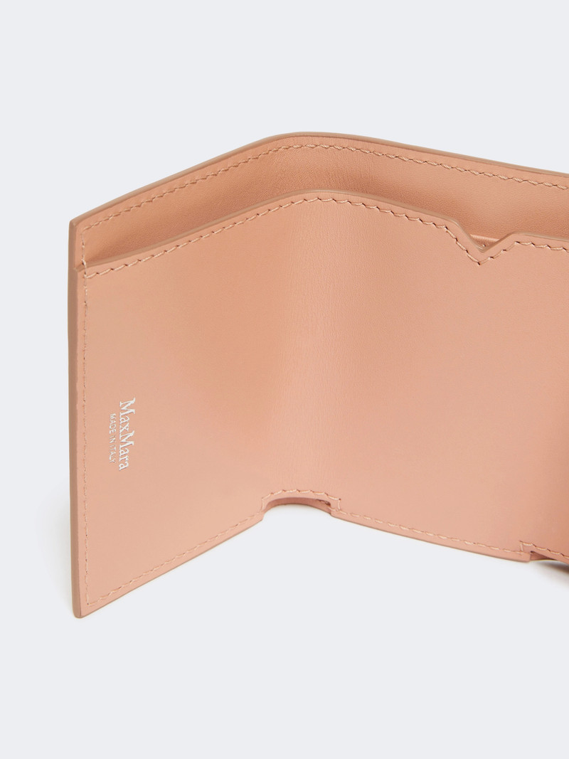 Max Mara COMPACTWALLET2 Leather tri-fold purse - PINK outlook