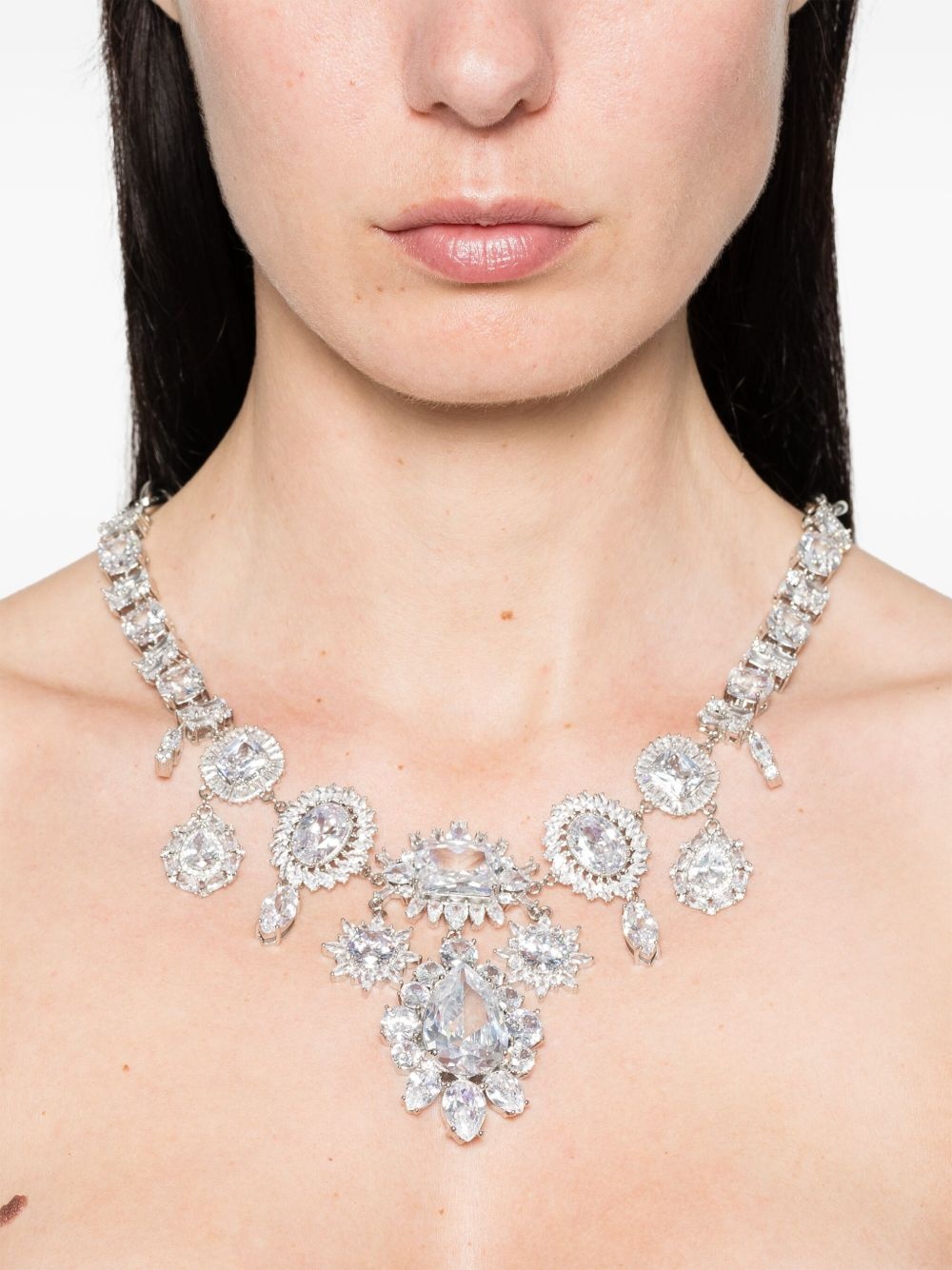 crystal-embellished necklace - 2