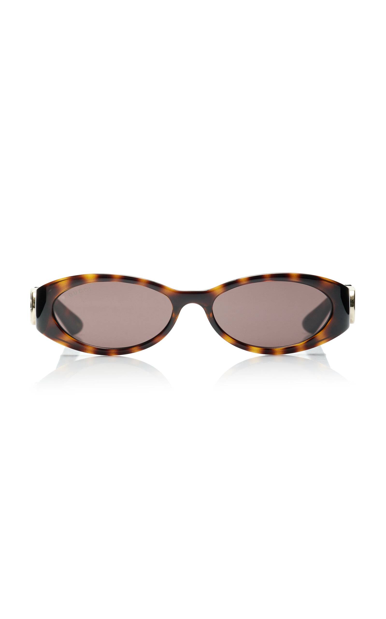 Oval-Frame Bio-Nylon Sunglasses brown - 1