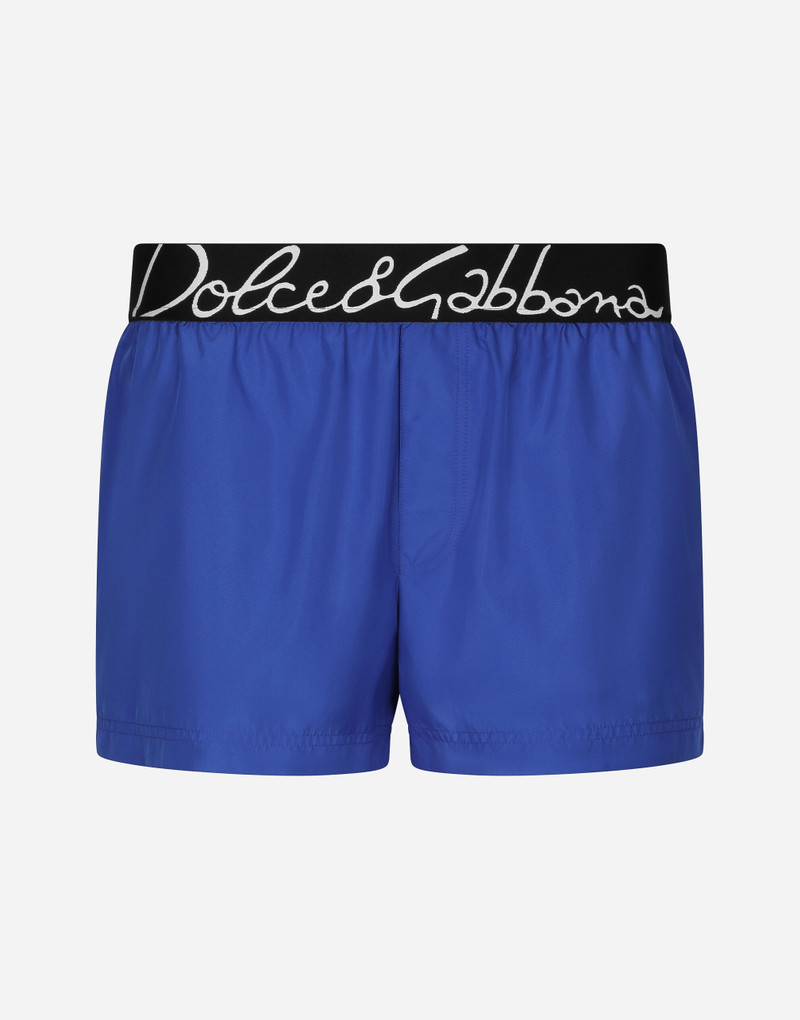 Short swim trunks with Dolce&Gabbana logo 1