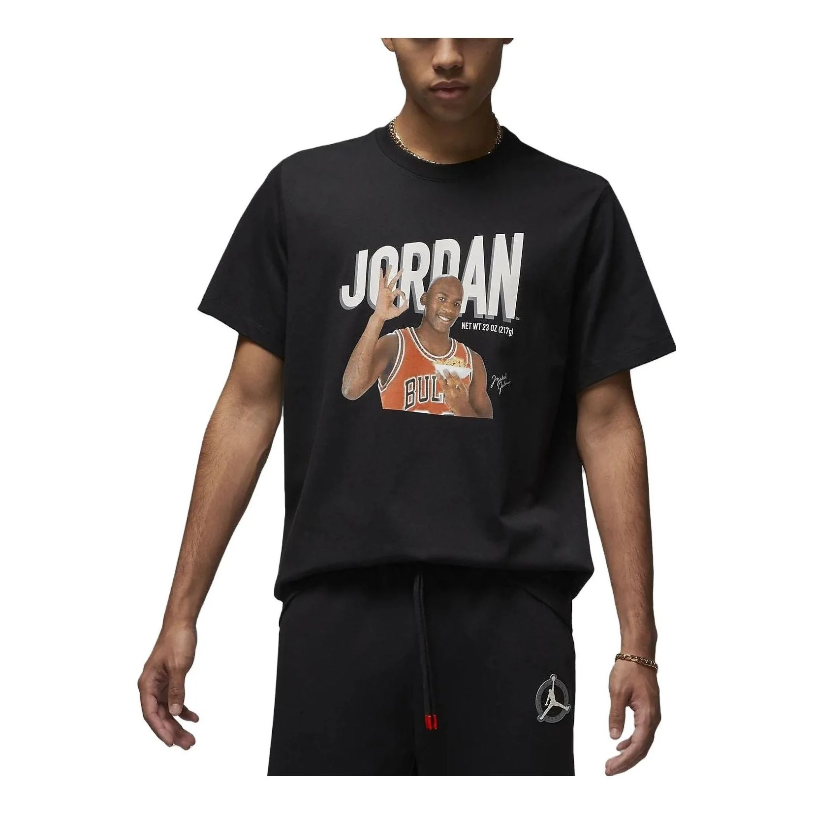 Air Jordan OK Logo T-Shirt 'Black' DV8435-010 - 1