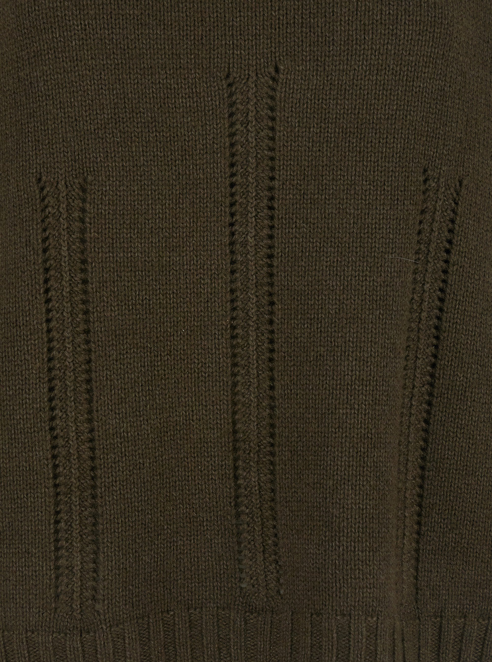 Tom Ford Women Brown Sweater With Mock Neck And Dropped Shoulders In Cashmere And Cotton Blend Woman - 3