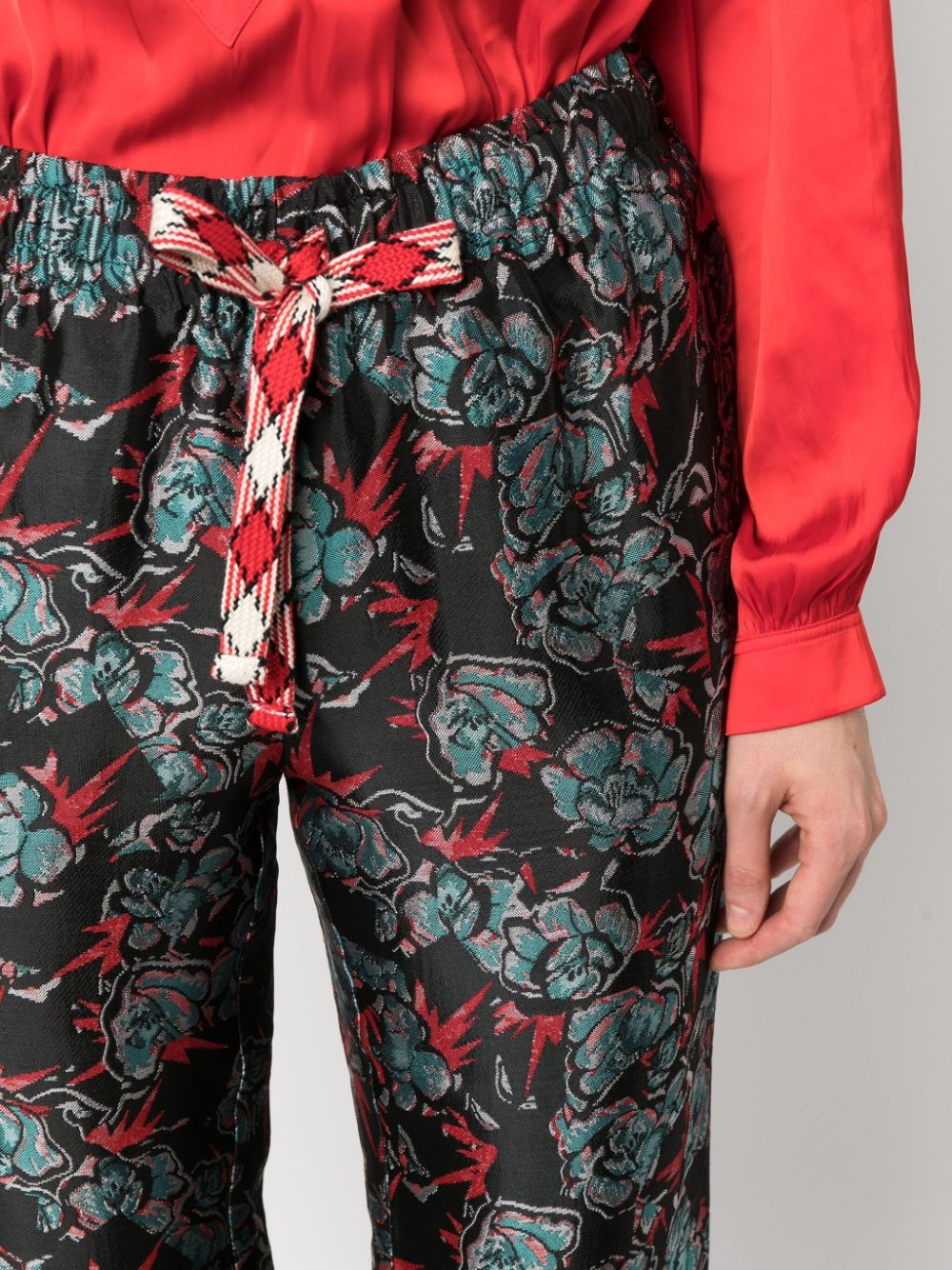 Pomy jacquard-pattern trousers - 5