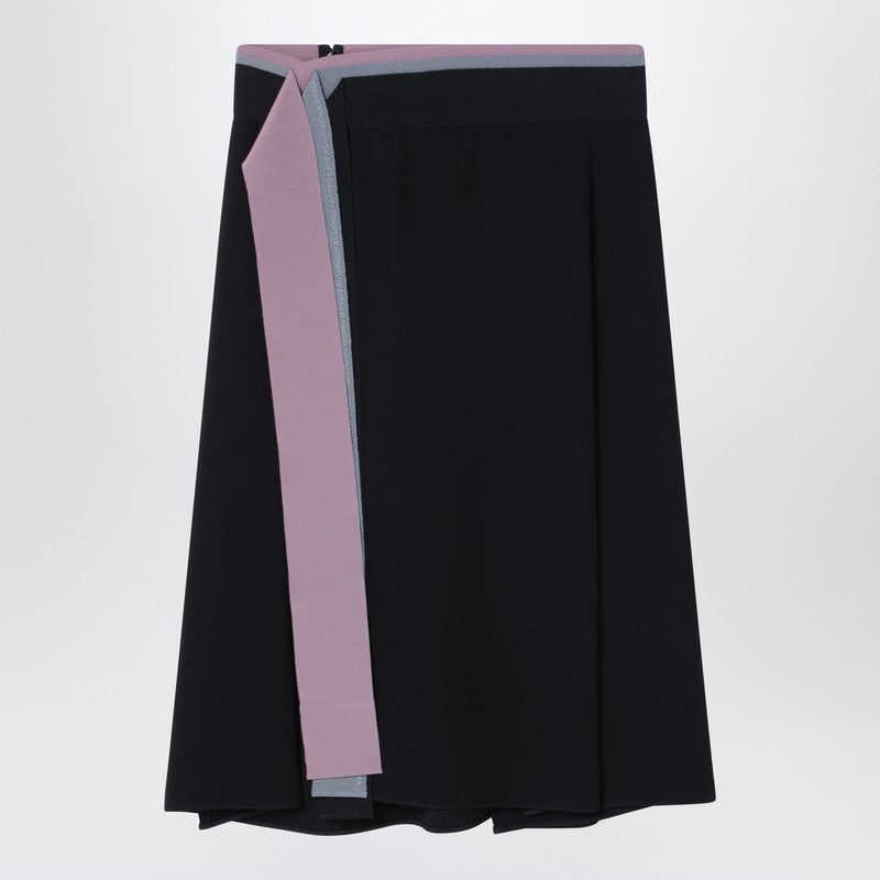 FENDI Fendi Black Silk Skirt Women | luosophy | REVERSIBLE