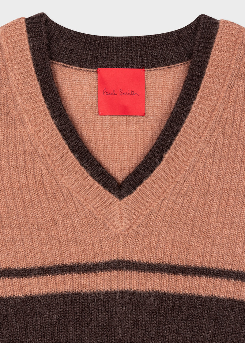 Paul Smith Brown Wool-Mohair Knitted Vest outlook