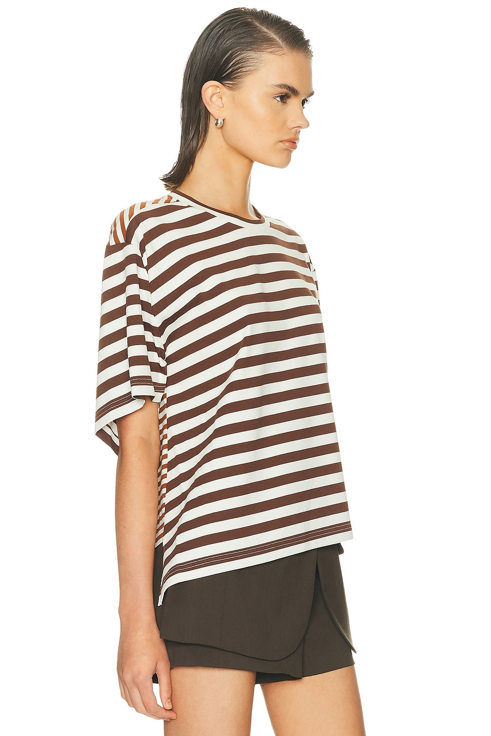 Asymmetric Twisted T-shirt - 2