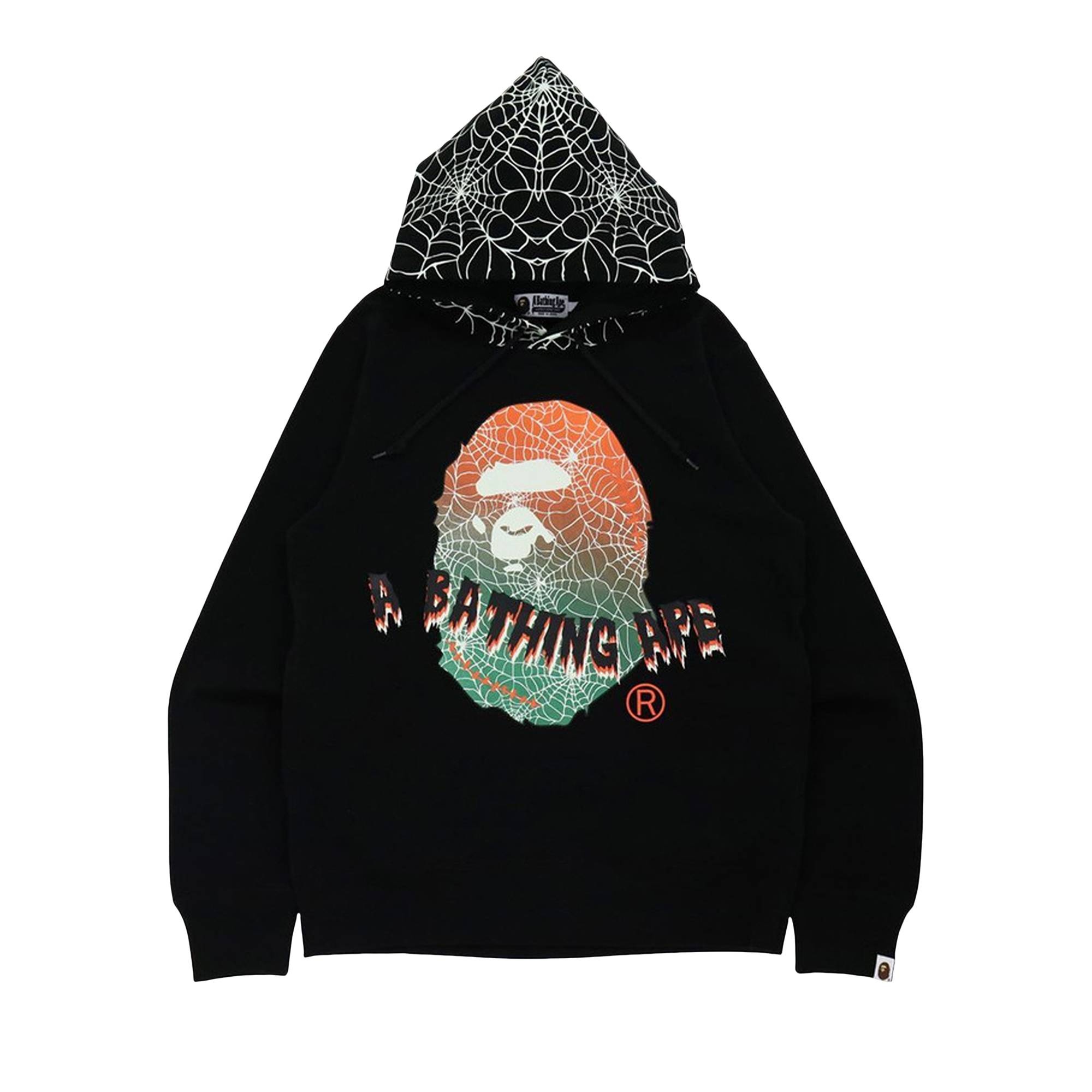 BAPE Halloween Ape Head Glow In The Dark Pullover Hoodie 'Black' - 1
