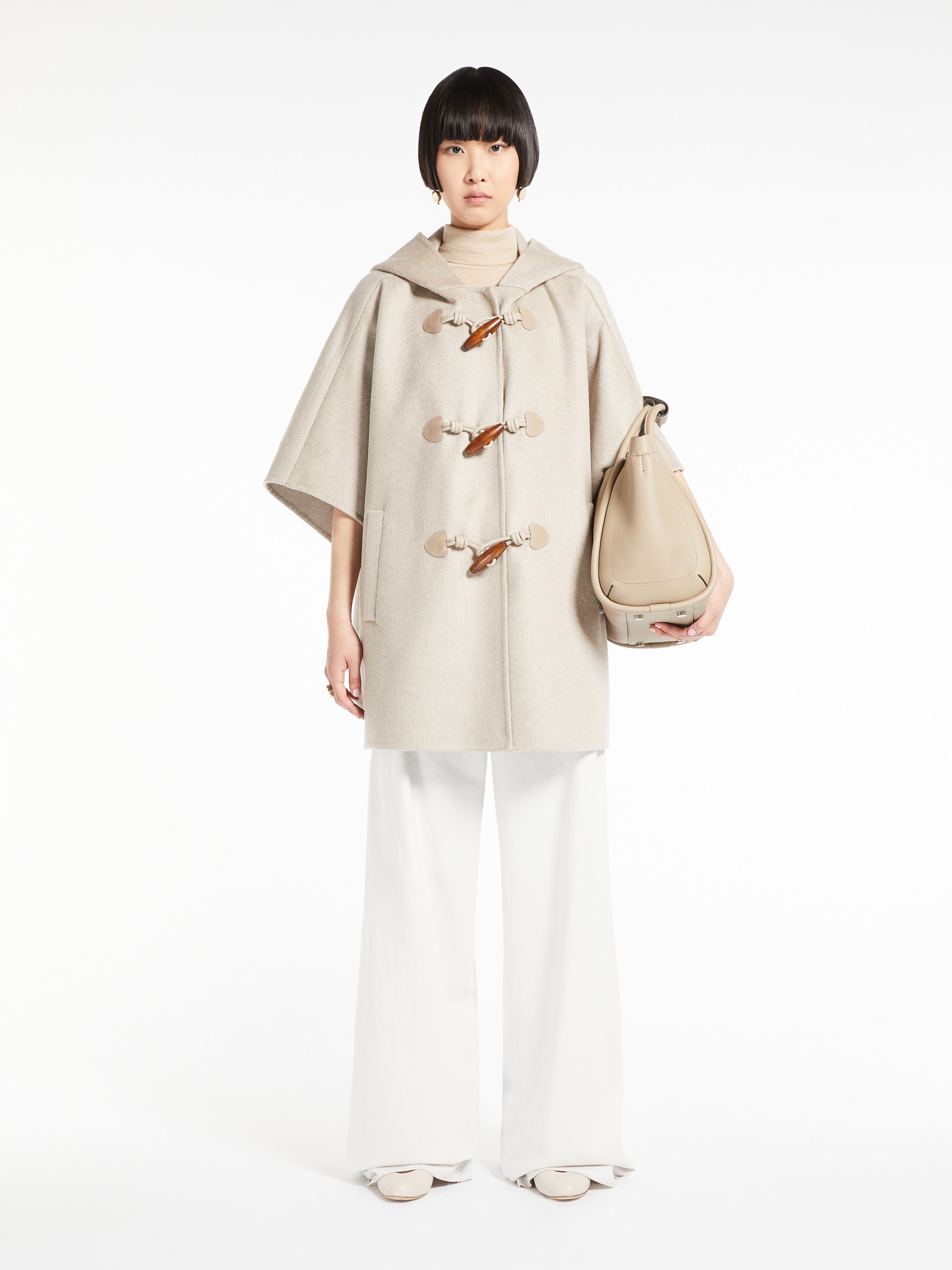 Max Mara DRUMMEDMARINES Small leather Marine bag | REVERSIBLE