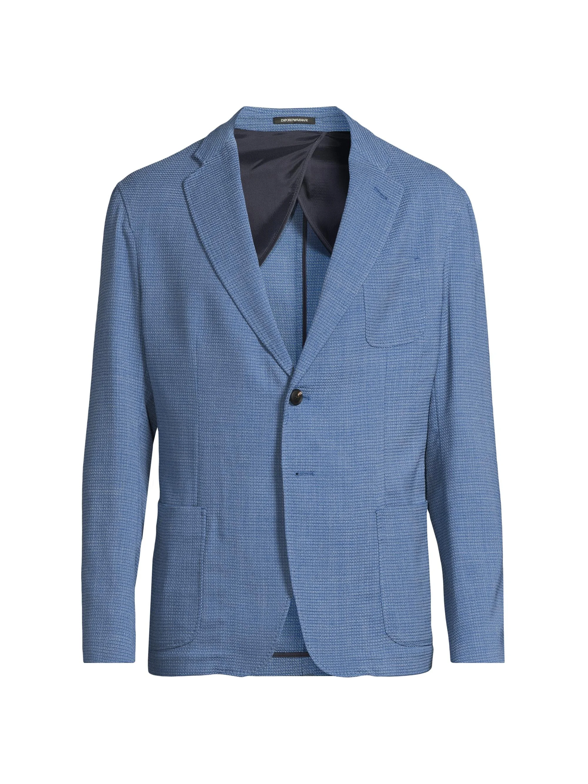 Men's Textured Sport Coat - Blue - 1