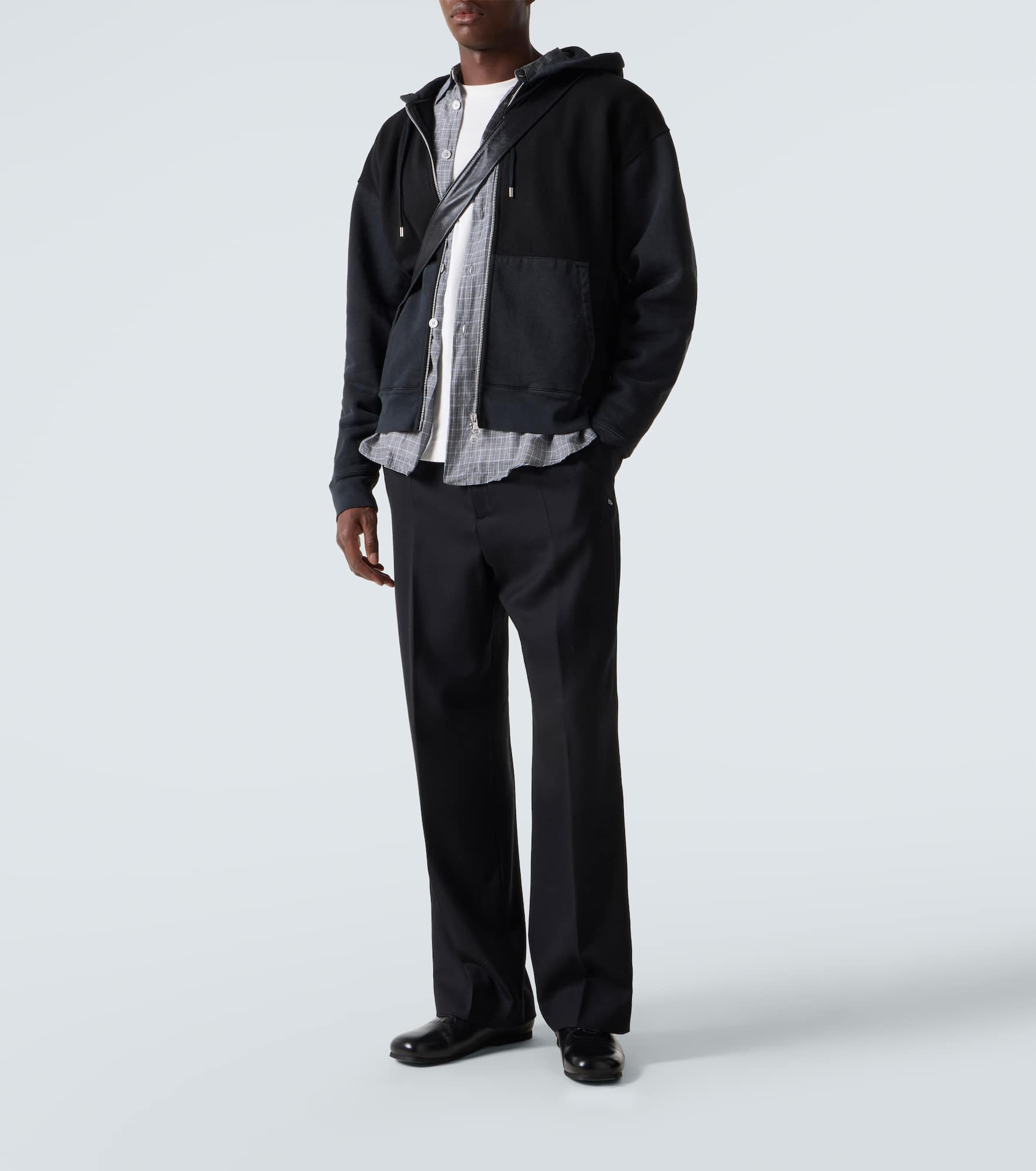 Rascal cotton fleece zip-up hoodie - 2