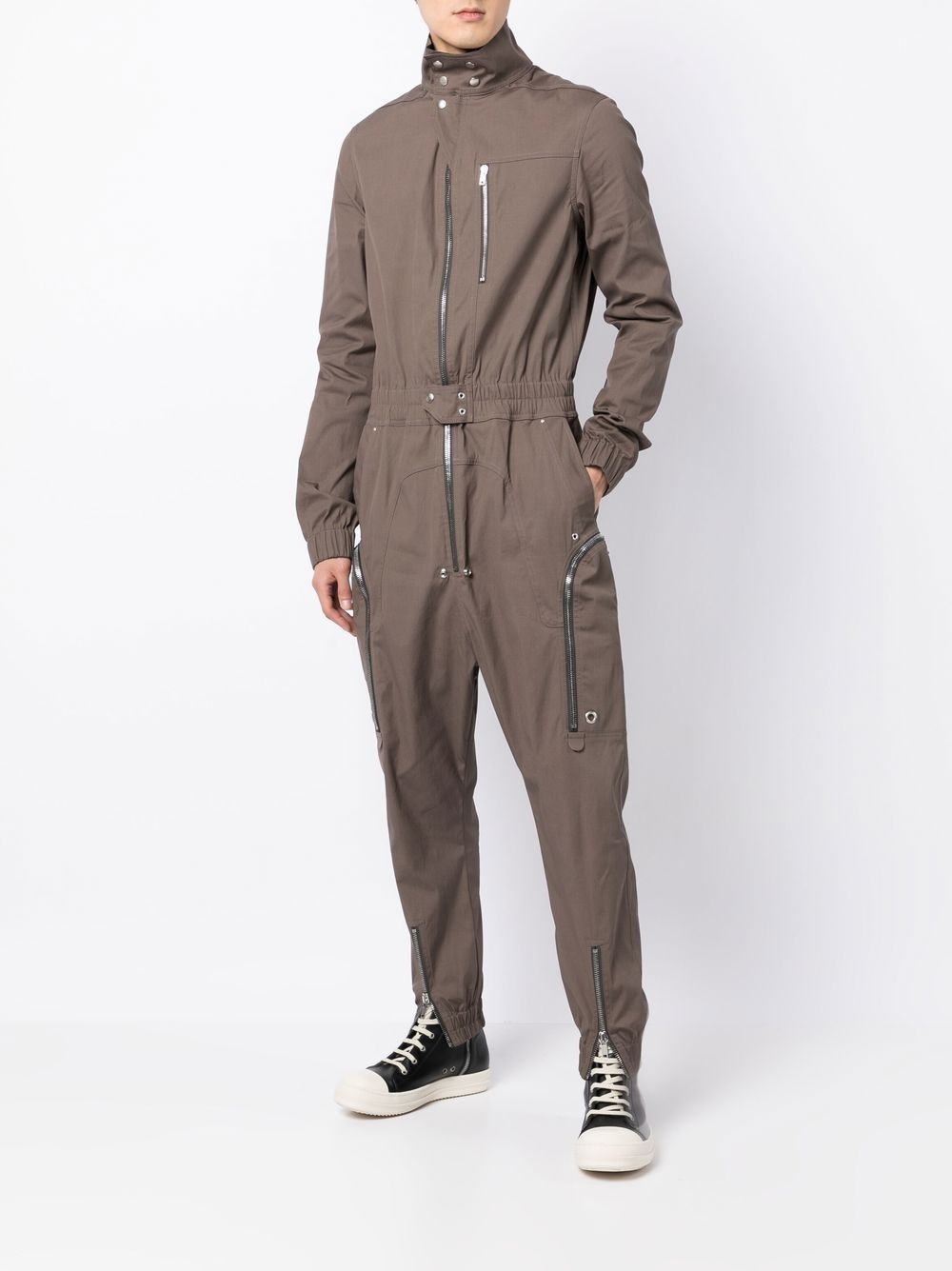 zip-up tapered jumpsuit - 2