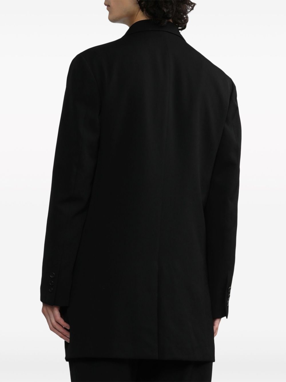 wool single-breasted blazer - 4