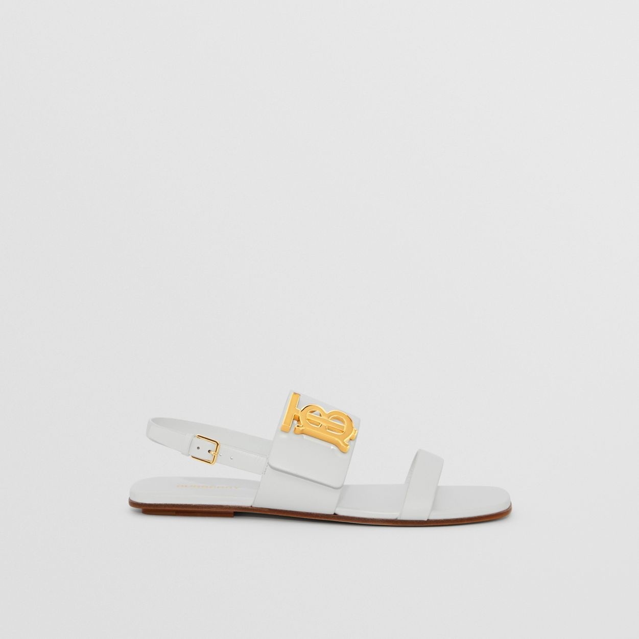 Monogram Motif Leather Sandals - 1