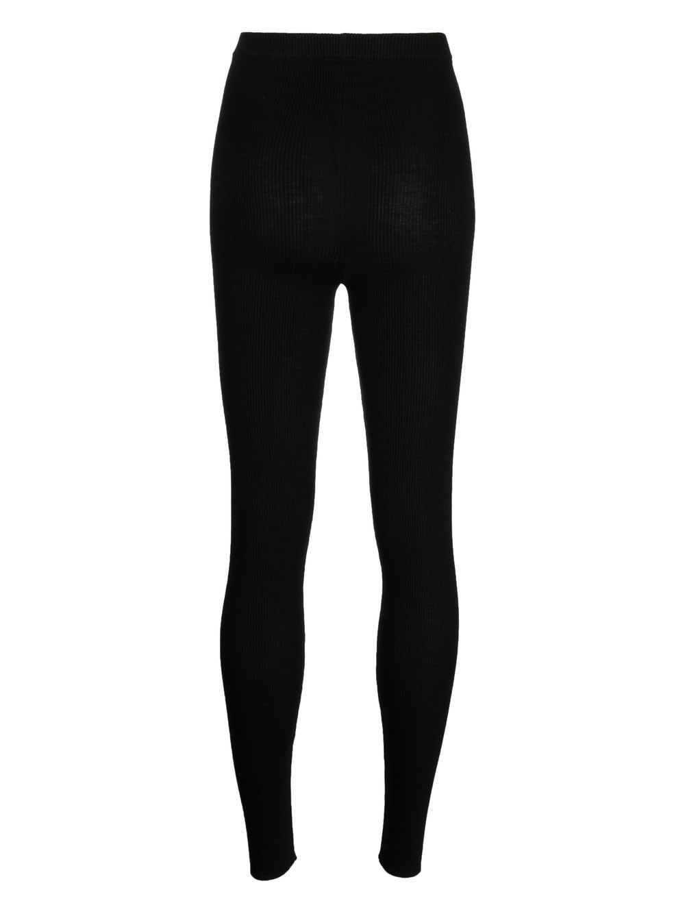 high-waist rib-knit leggings - 2