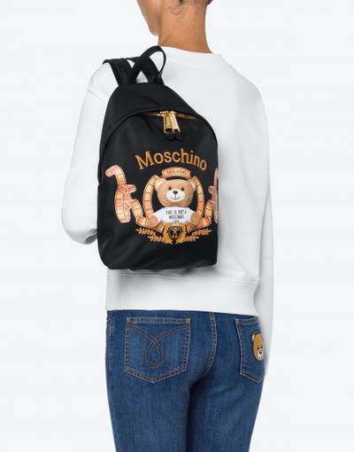 Moschino MOSCHINO TEDDY BEAR RECYCLED NYLON BACKPACK outlook