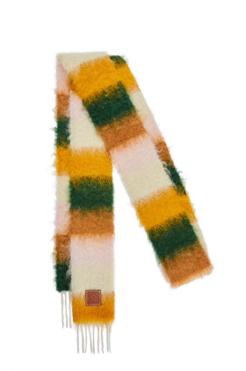 Stripe scarf in mohair 2