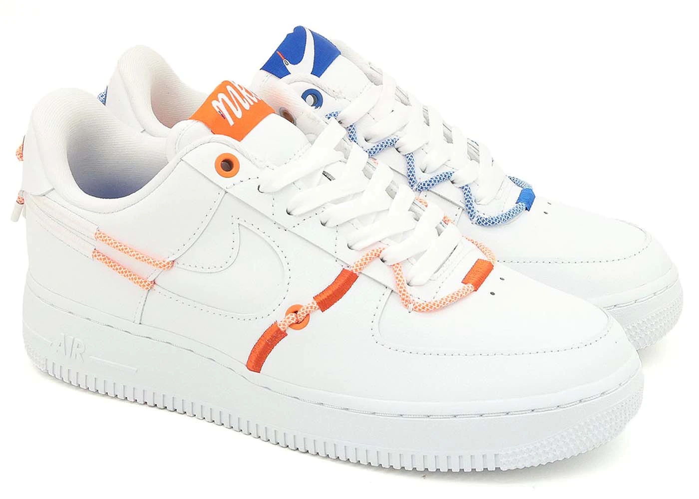 Nike Air Force 1 Low '07 LX White Orange Blue (W) - 2