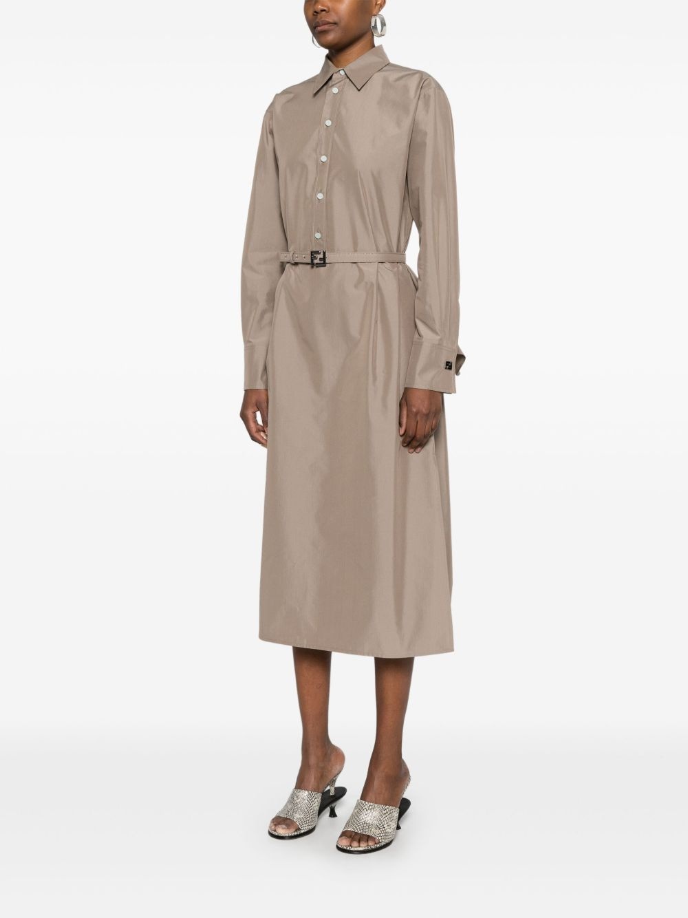 poplin shirt dress - 3