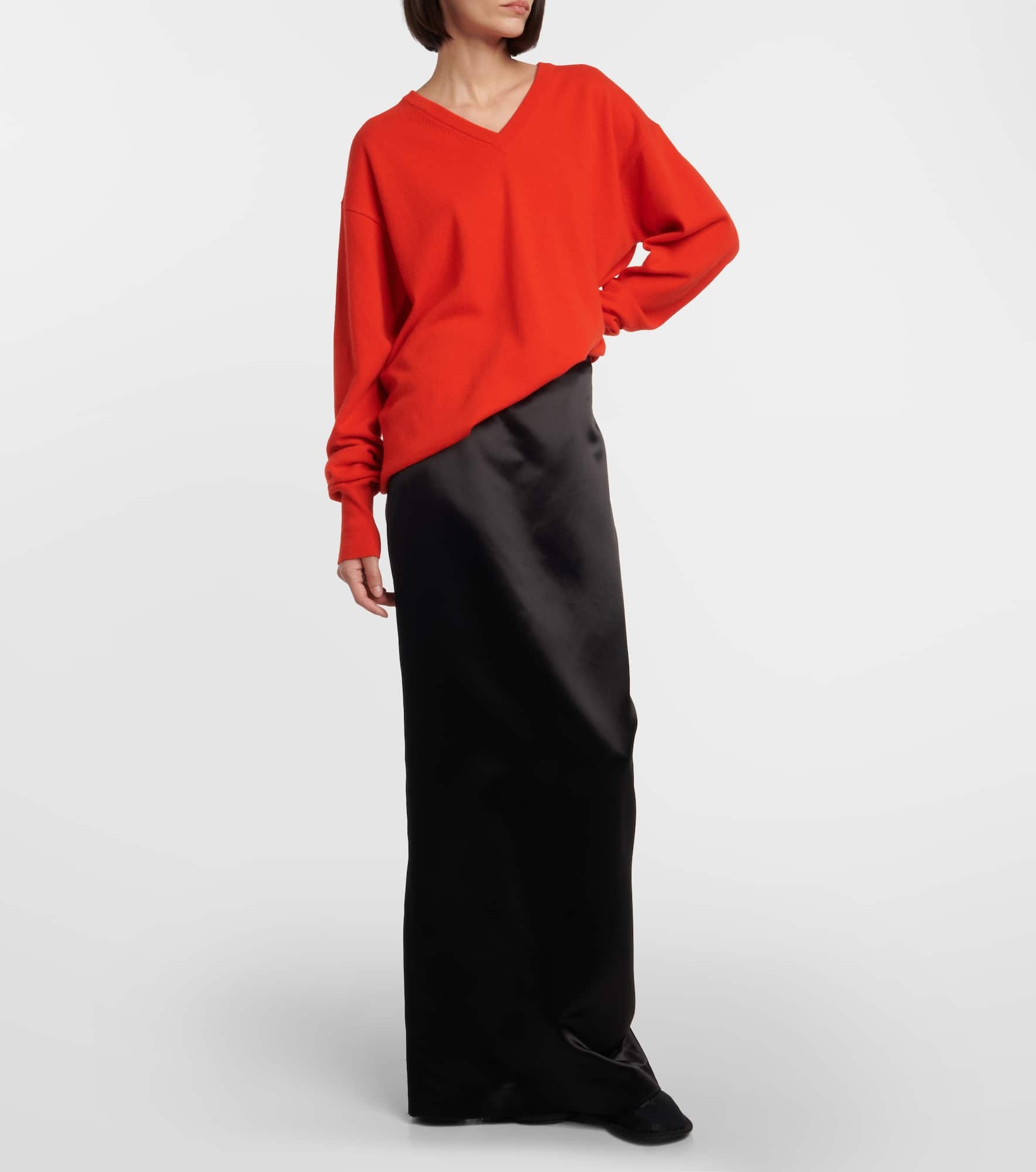 Bartelle satin maxi skirt - 2