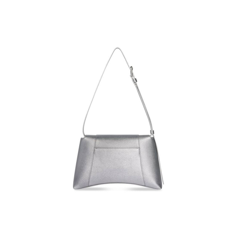 Women's Downtown Small Shoulder Bag Metallized in Silver 4