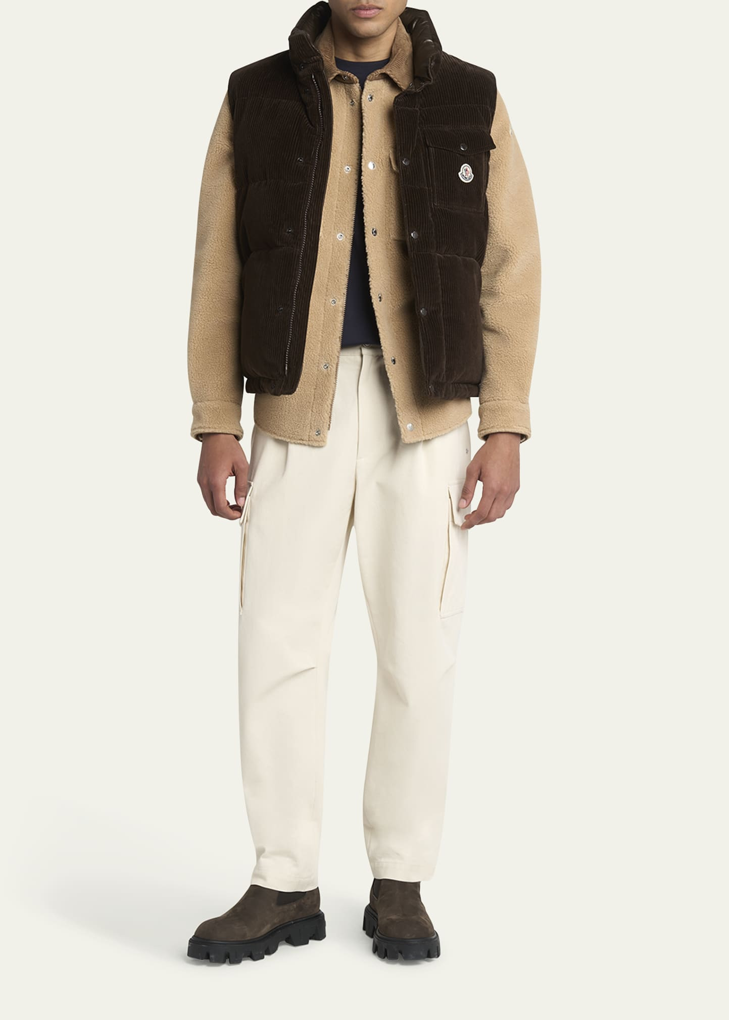 Men's Pleated Cargo Trousers - 2