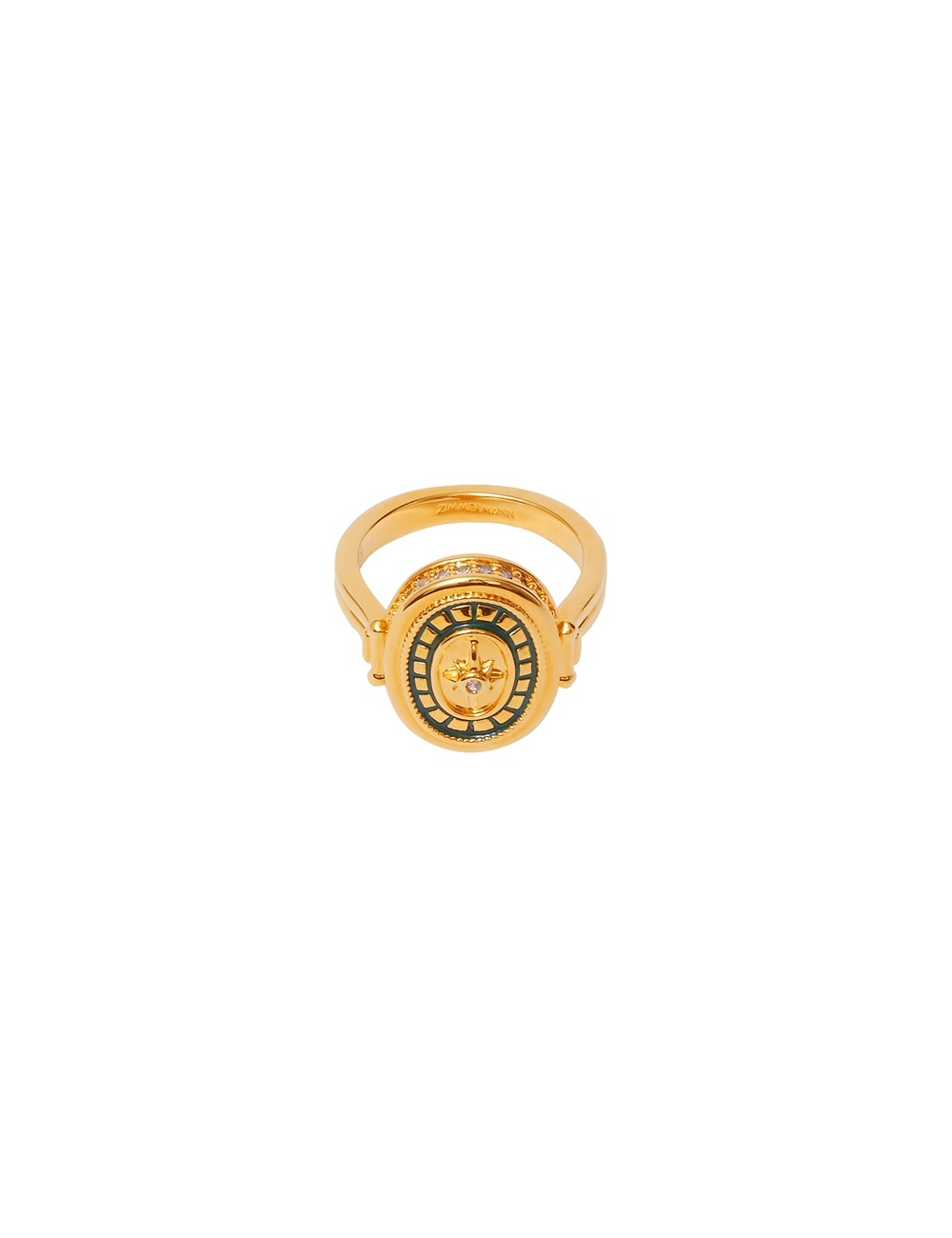 ENAMEL SIGNET RING - 1