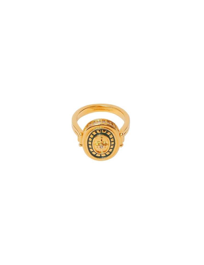 ENAMEL SIGNET RING - 1