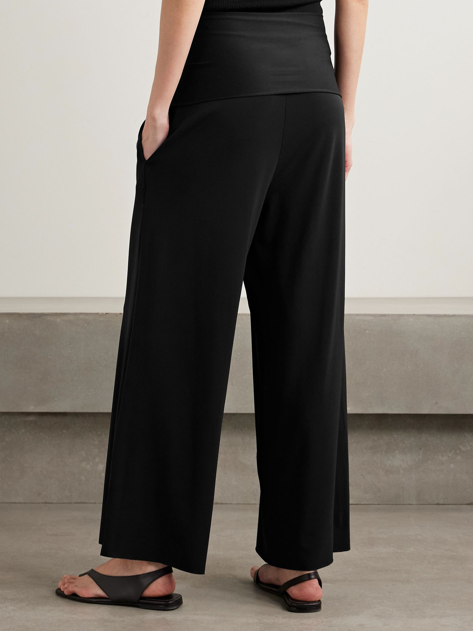 Les Essentiels Dao convertible stretch-jersey jumpsuit Black - 3