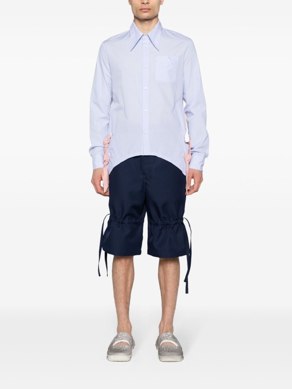 wide-leg bermuda shorts - 2